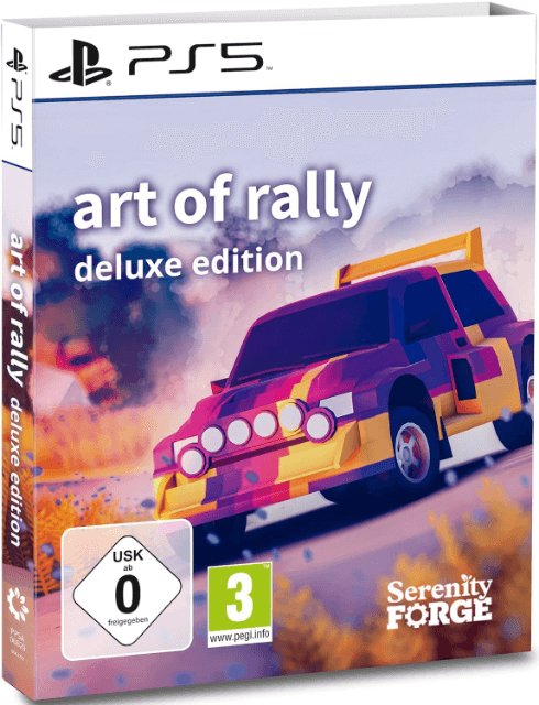 Art of Rally: Deluxe Edition box art for Playstation 5